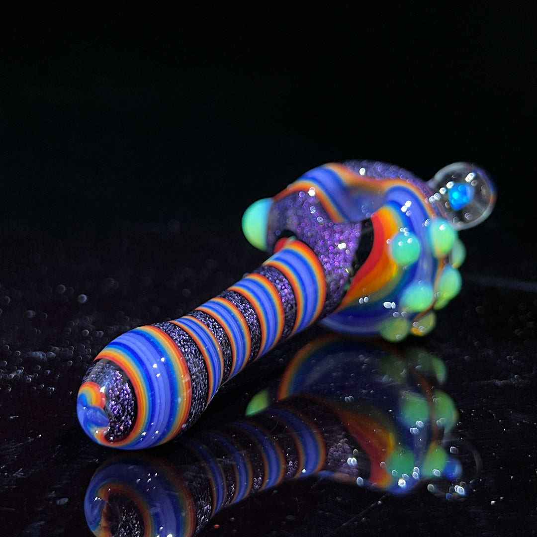 Dichro Opal Marble Pipe Glass Pipe TG   