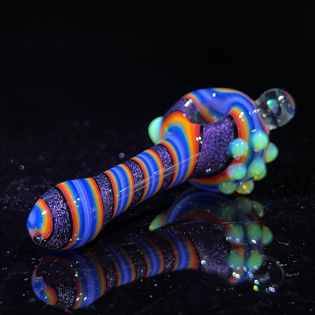 Dichro Opal Marble Pipe Glass Pipe TG   