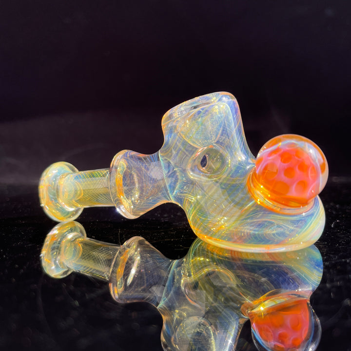 Silver and Gold Fumed Hammer Glass Pipe STF Glass   