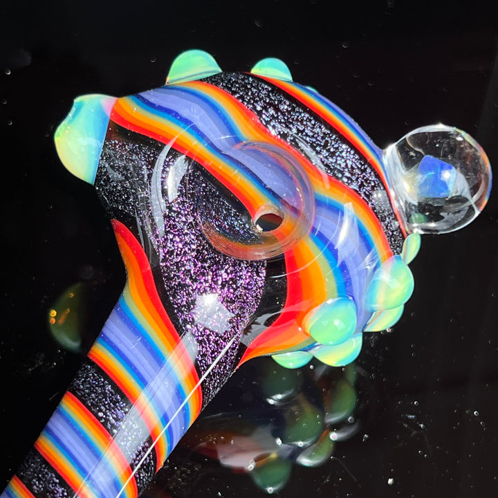 Dichro Opal Marble Pipe Glass Pipe TG   