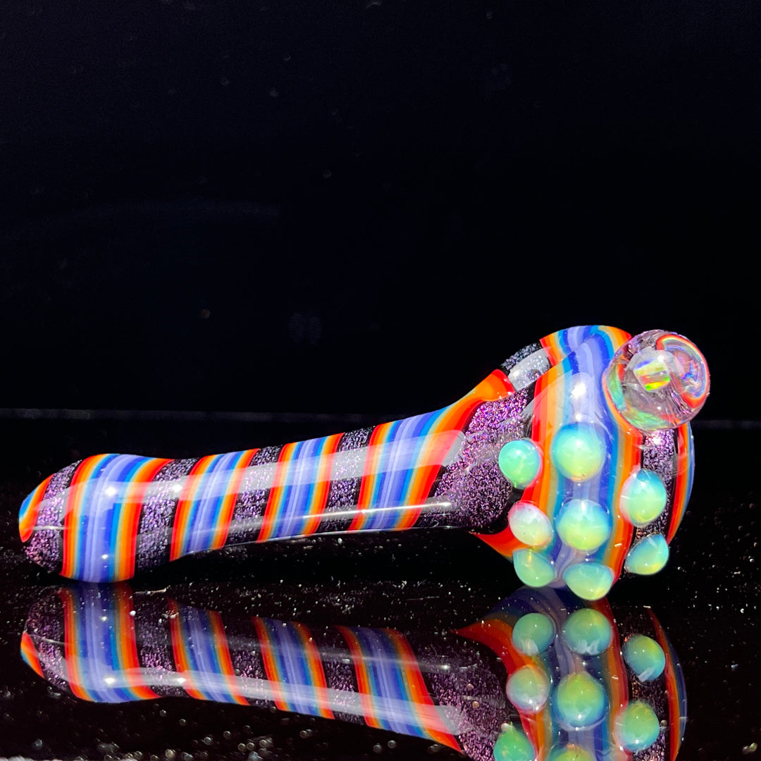Dichro Opal Marble Pipe Glass Pipe TG   