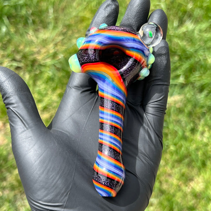 Dichro Opal Marble Pipe Glass Pipe TG   