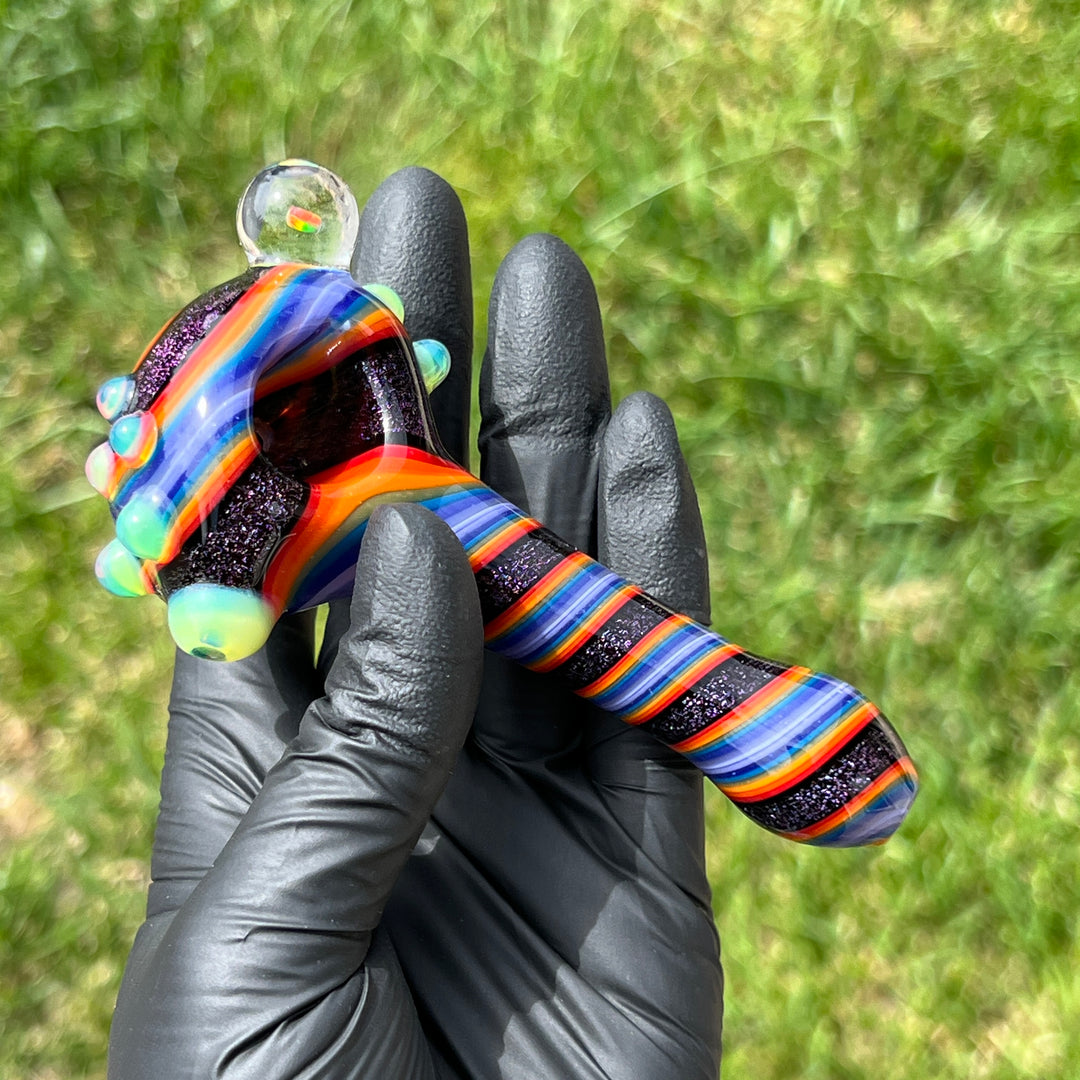 Dichro Opal Marble Pipe Glass Pipe TG   