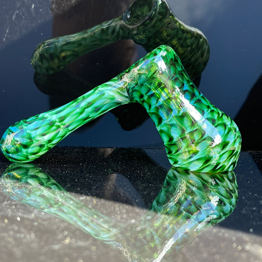 Experimental Green Hammer Bubbler Glass Pipe Jedi Glassworks   