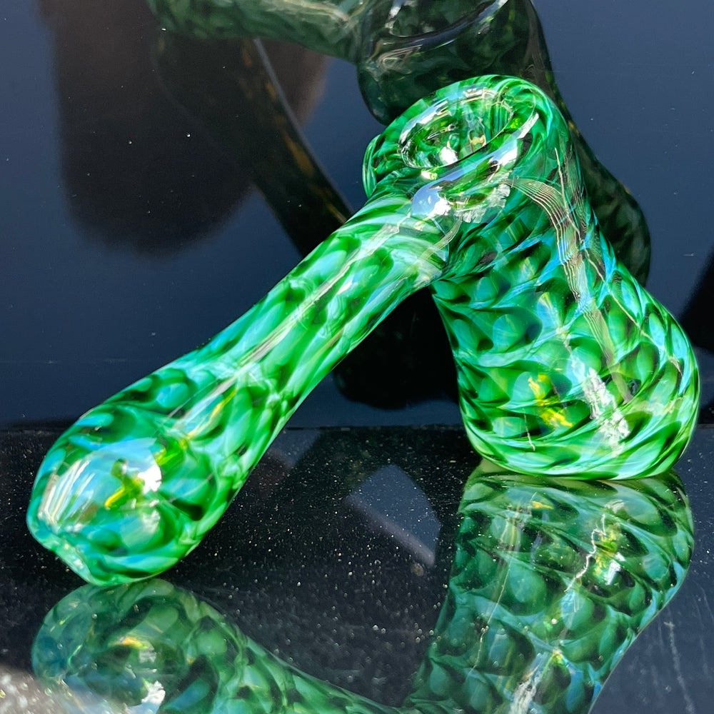 Experimental Green Hammer Bubbler Glass Pipe Jedi Glassworks   