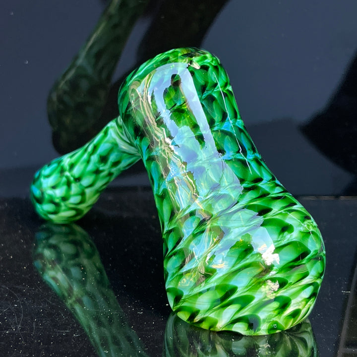 Experimental Green Hammer Bubbler Glass Pipe Jedi Glassworks   