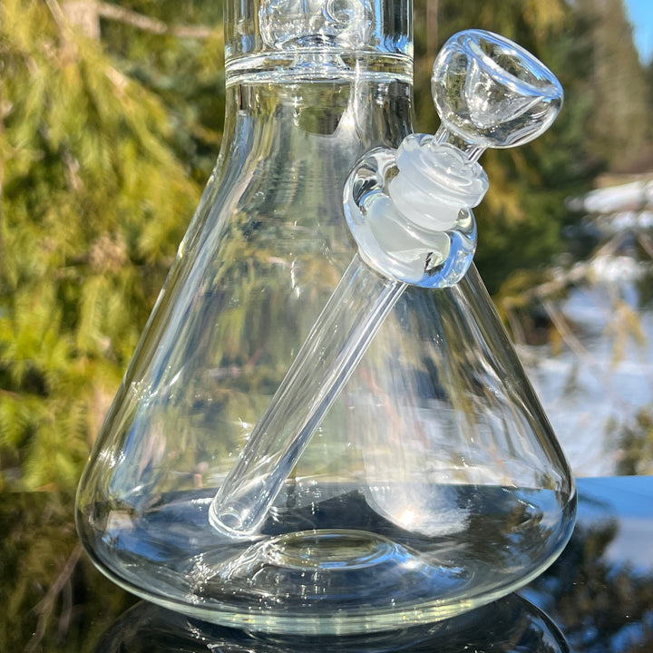 15" Double Perc Beaker Glass Pipe Mary Jane's Glass