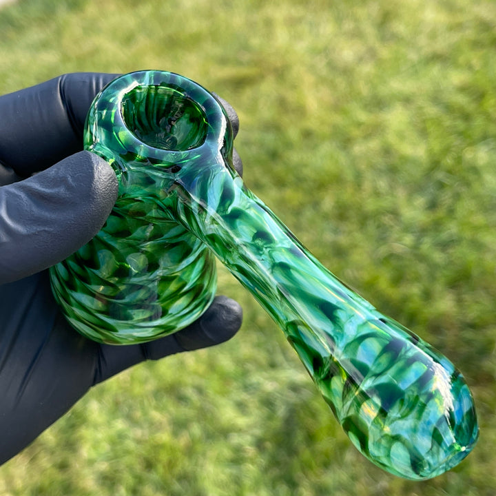 Experimental Green Hammer Bubbler Glass Pipe Jedi Glassworks   