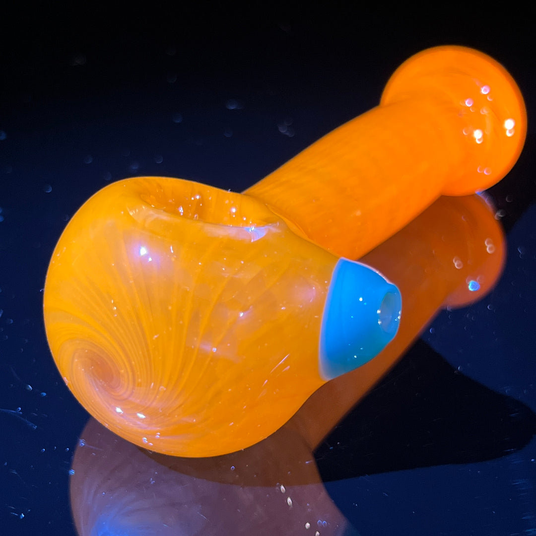 Citrus Orange Fume Spoon Glass Pipe Cose Glass   