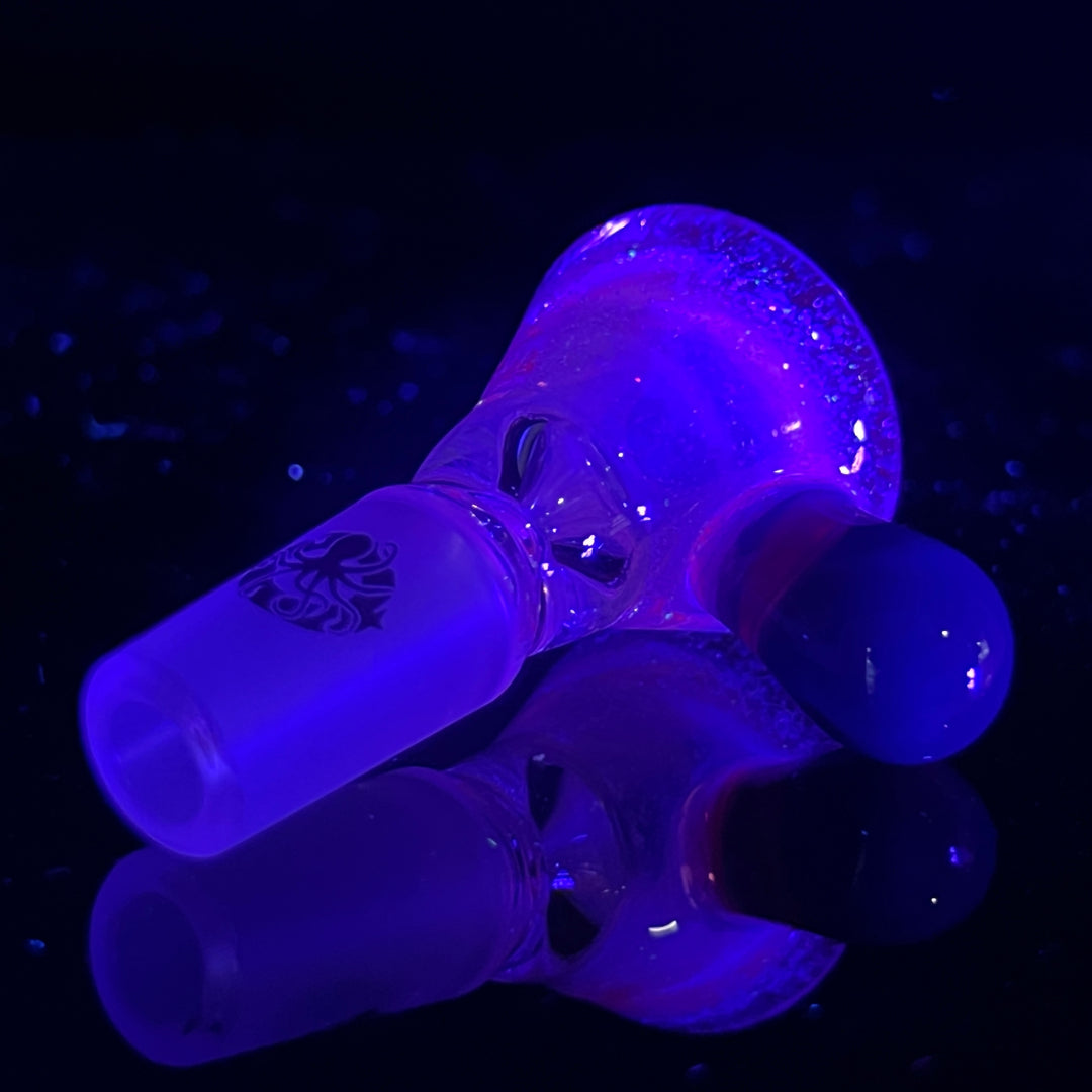 14mm Rainbow Light Bright Crushed Opal UV Martini Pullslide Accessory Tako Glass   