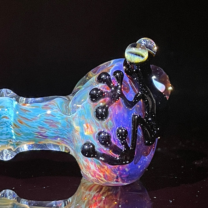 Frog Spoon with Opal Glass Pipe Beezy Glass   