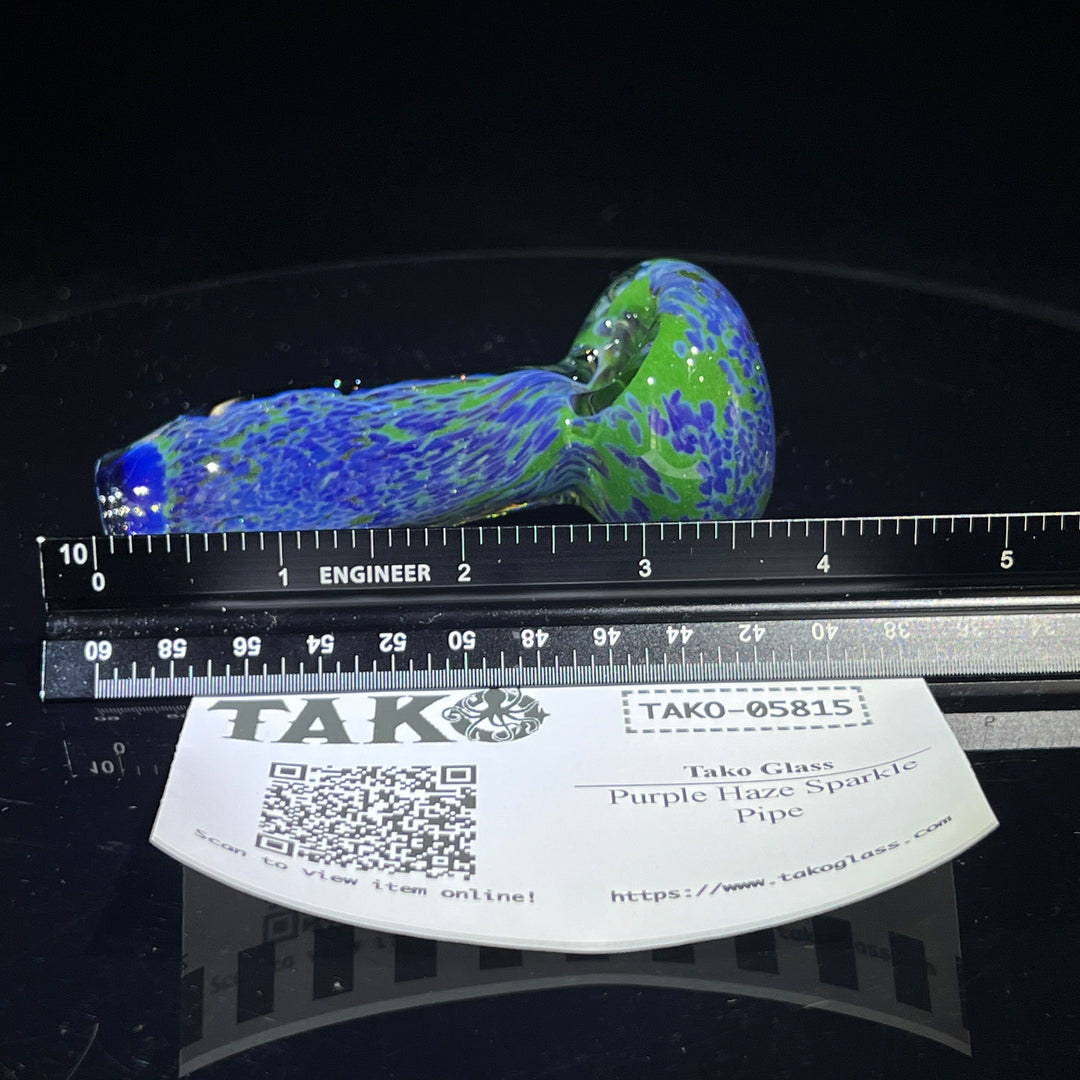 Purple Haze Sparkle Pipe Glass Pipe Tako Glass   