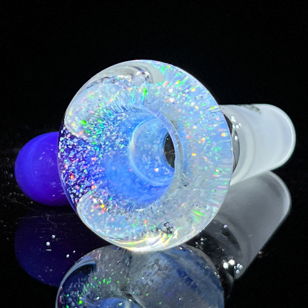 14mm Rainbow Light Bright Crushed Opal UV Martini Pullslide Accessory Tako Glass   