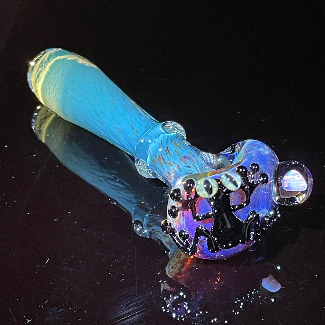 Frog Spoon with Opal Glass Pipe Beezy Glass   