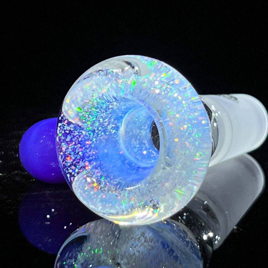 14mm Rainbow Light Bright Crushed Opal UV Martini Pullslide Accessory Tako Glass   