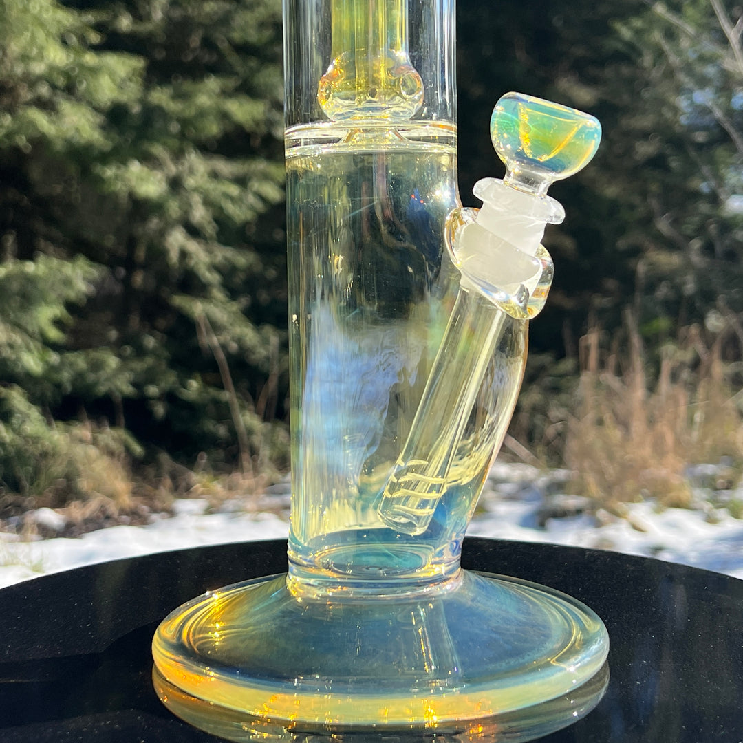 20" Fumed Tripple Perc Straight Bong Glass Pipe Mary Jane's Glass