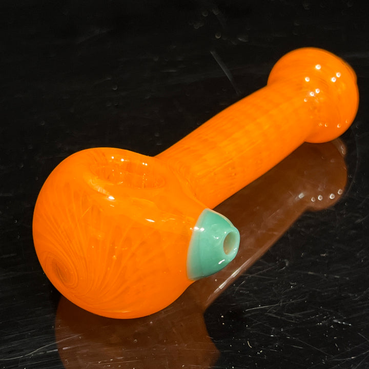 Citrus Orange Fume Spoon Glass Pipe Cose Glass   