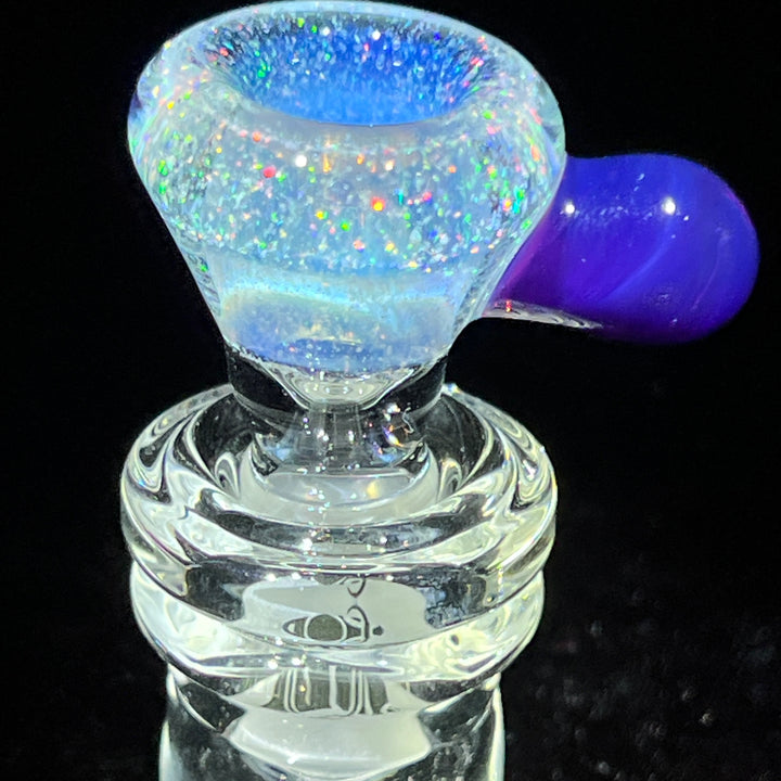 14mm Rainbow Light Bright Crushed Opal UV Martini Pullslide Accessory Tako Glass   