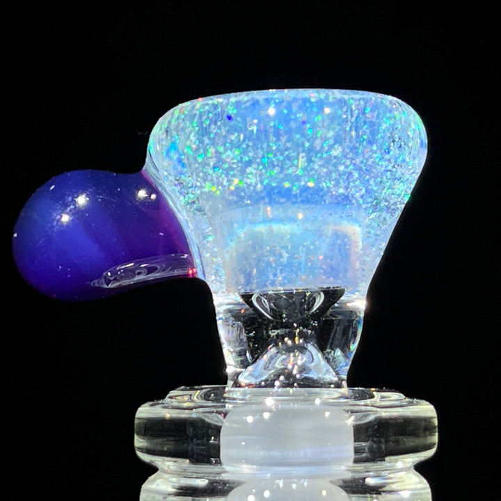 14mm Rainbow Light Bright Crushed Opal UV Martini Pullslide Accessory Tako Glass   