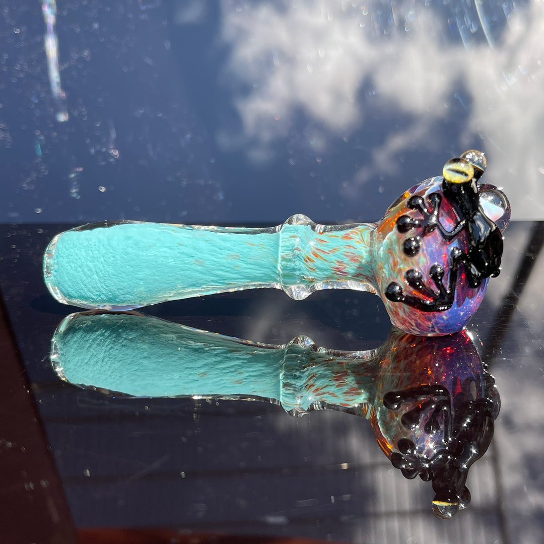 Frog Spoon with Opal Glass Pipe Beezy Glass   