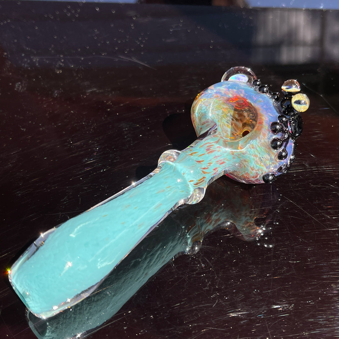 Frog Spoon with Opal Glass Pipe Beezy Glass   