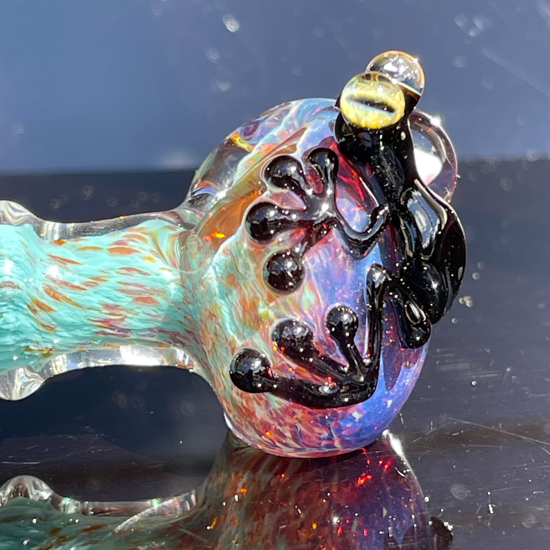 Frog Spoon with Opal Glass Pipe Beezy Glass   