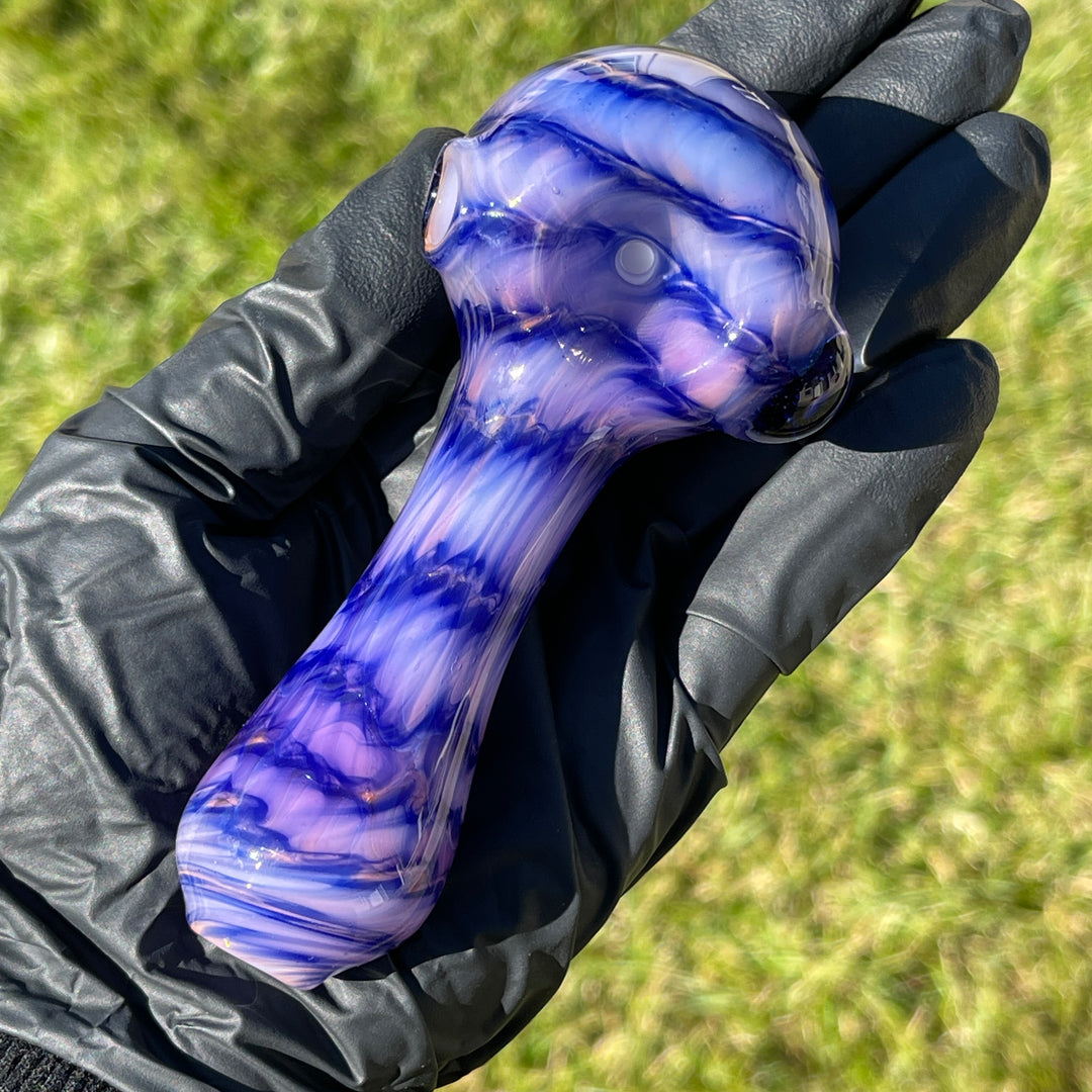 Purple Staircase Spoon Glass Pipe Jedi Glassworks   