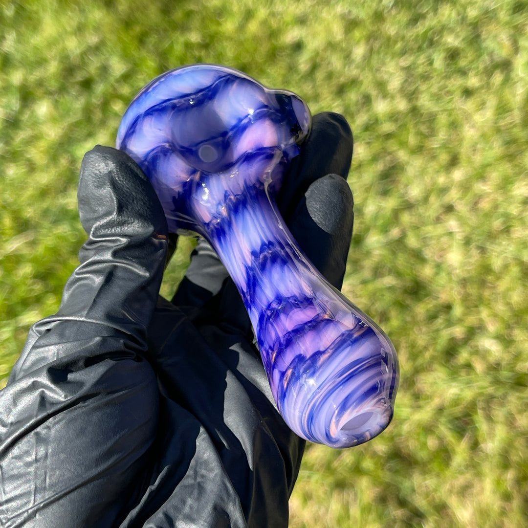 Purple Staircase Spoon Glass Pipe Jedi Glassworks   