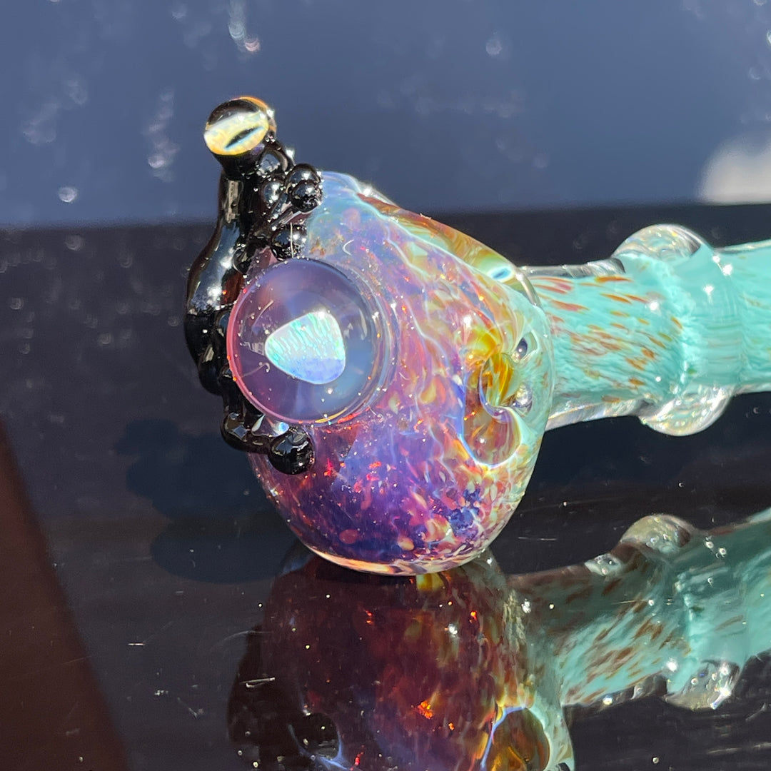 Frog Spoon with Opal Glass Pipe Beezy Glass   