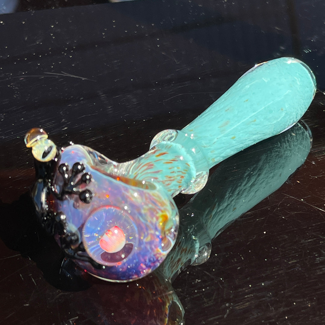 Frog Spoon with Opal Glass Pipe Beezy Glass   