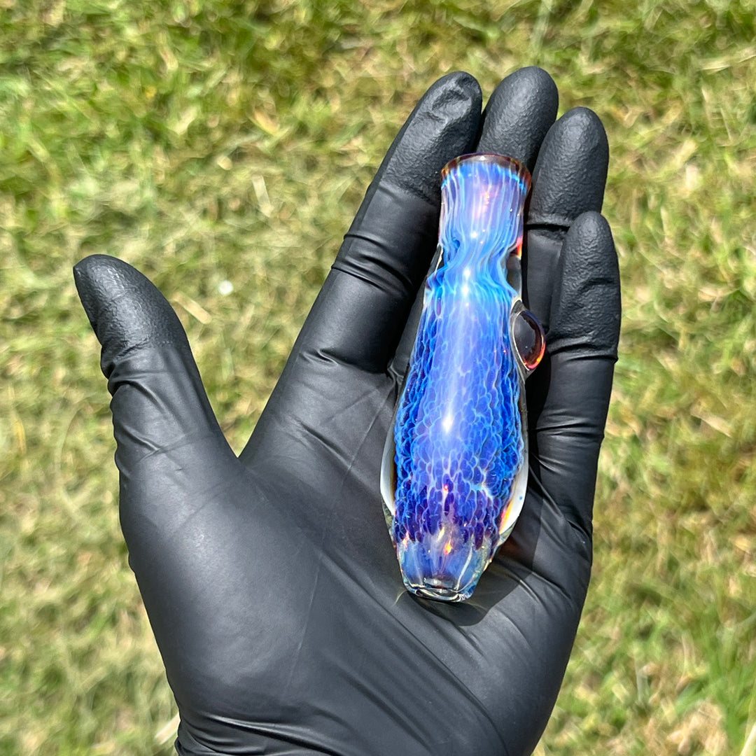 Purple Nebula Chillum Glass Pipe Tako Glass   