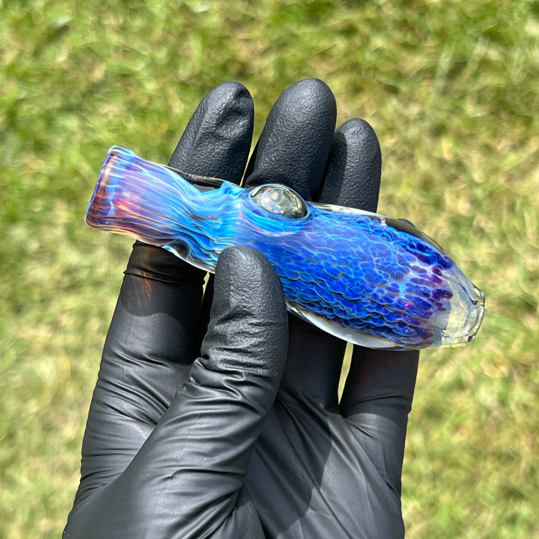 Purple Nebula Chillum Glass Pipe Tako Glass   