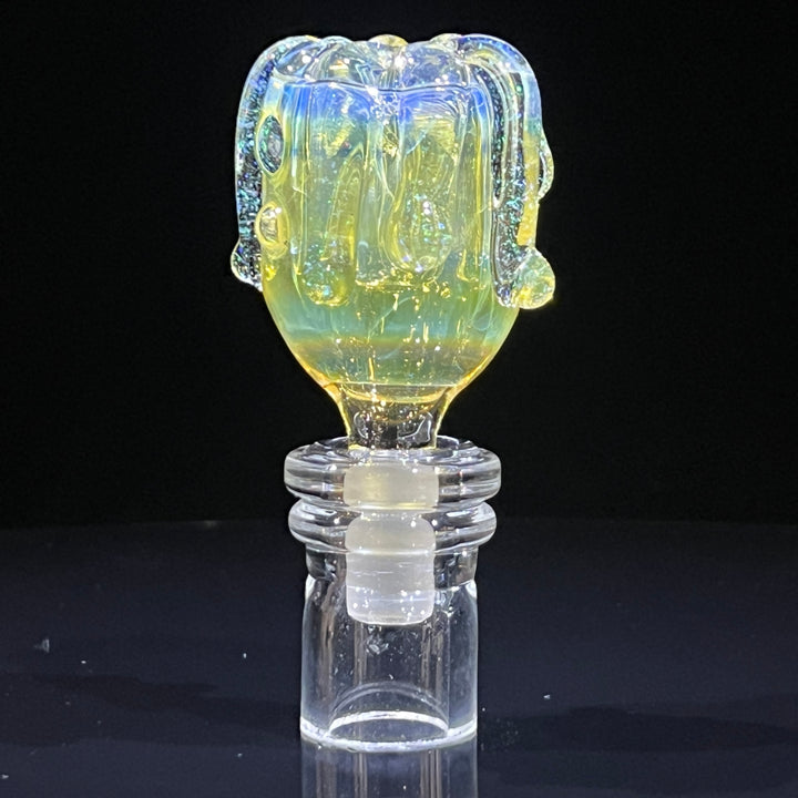 14 mm Crushed Opal Slime Hash Pull Slide Accessory Tako Glass