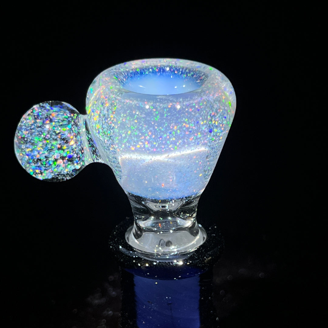 18mm Rainbow Light Bright Crushed Opal UV Martini Pullslide Accessory Tako Glass   