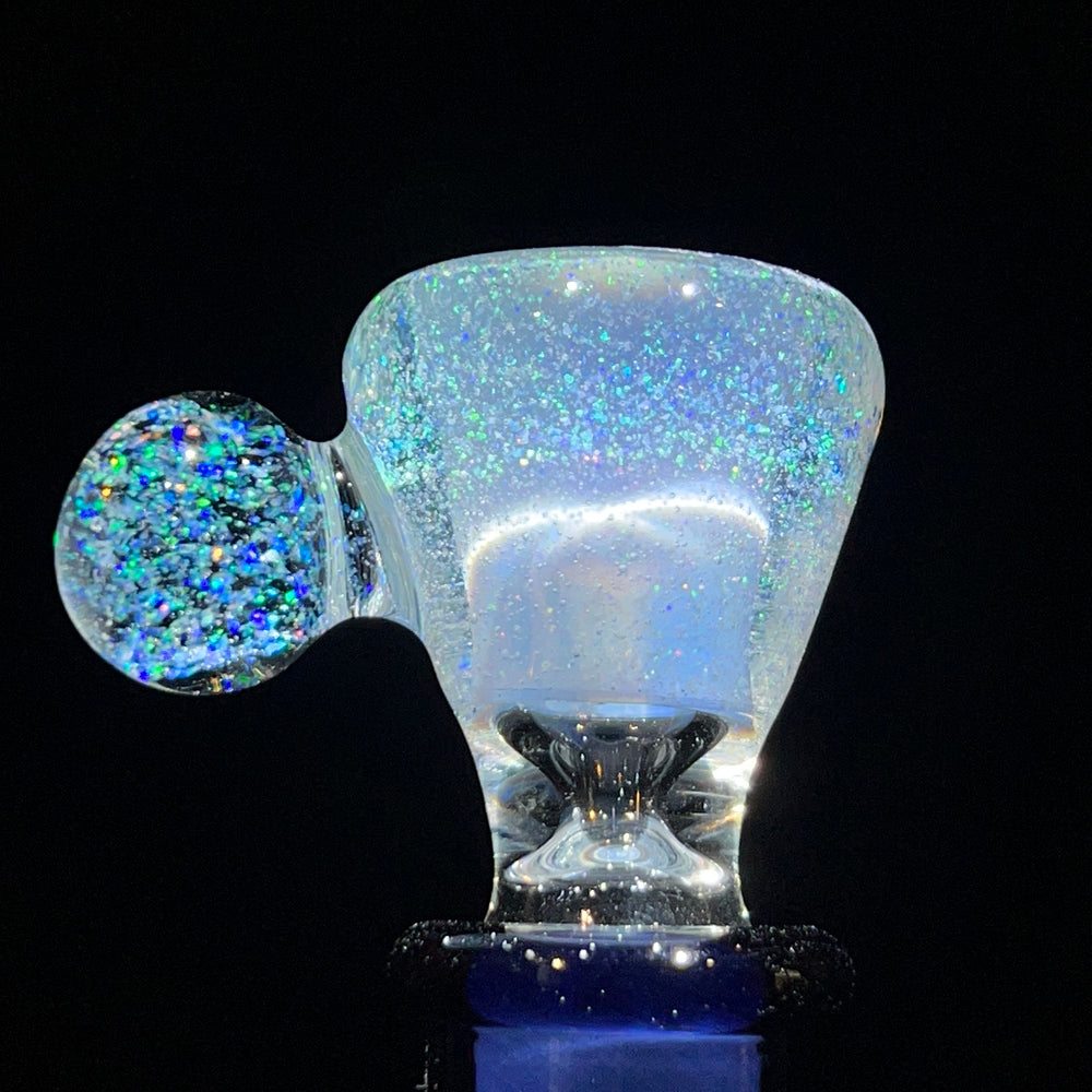 18mm Rainbow Light Bright Crushed Opal UV Martini Pullslide Accessory Tako Glass   