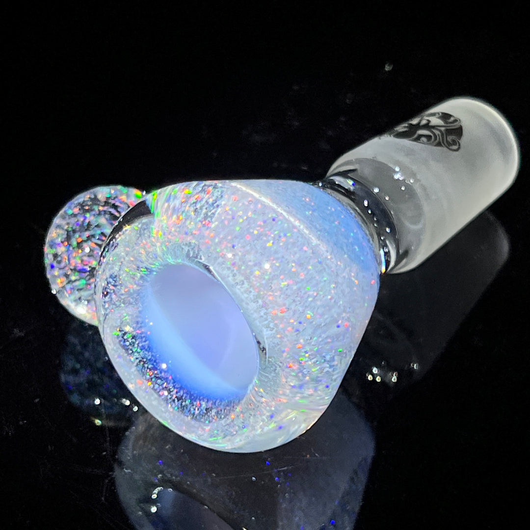 18mm Rainbow Light Bright Crushed Opal UV Martini Pullslide Accessory Tako Glass   