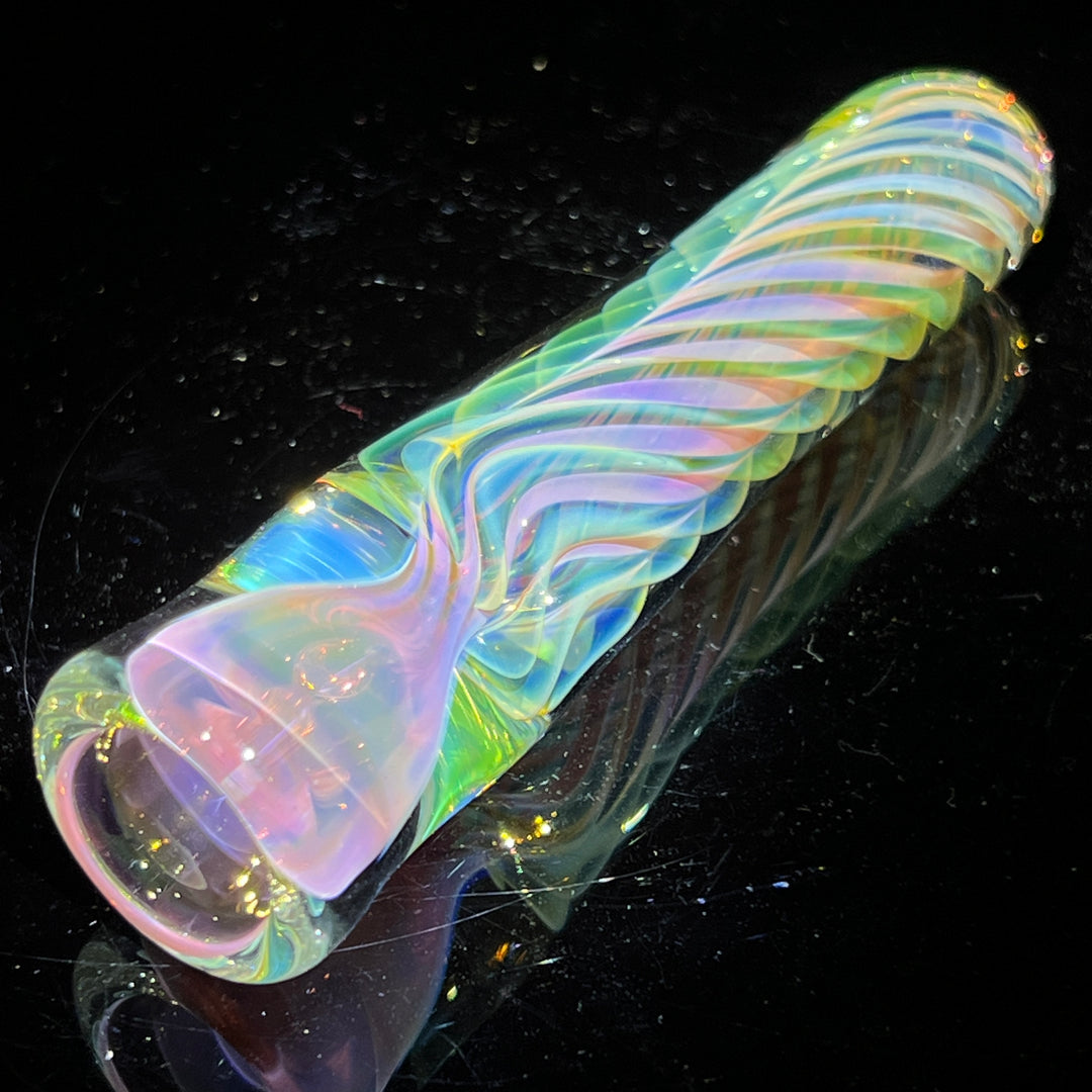 Purple Nebula Chillum Glass Pipe Tako Glass   