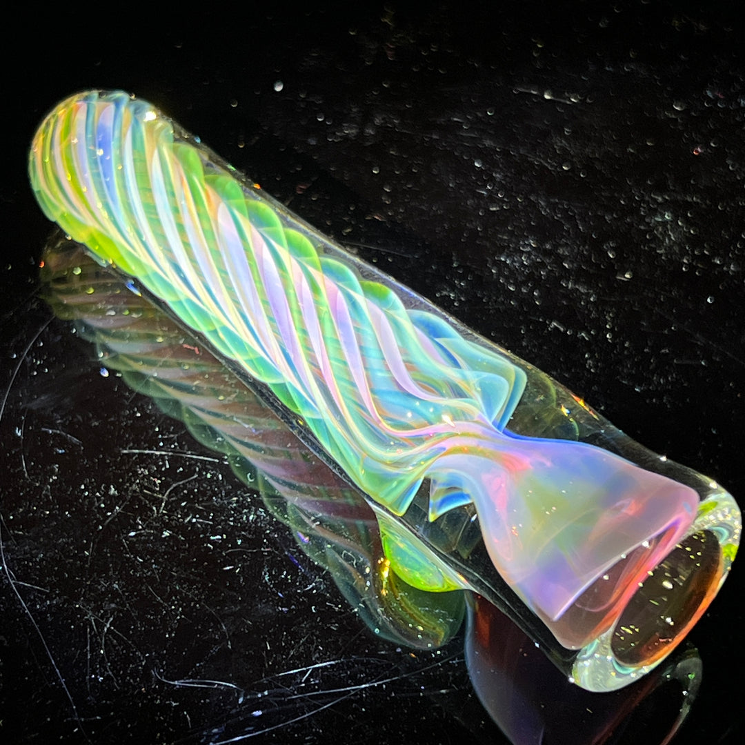 Purple Nebula Chillum Glass Pipe Tako Glass   