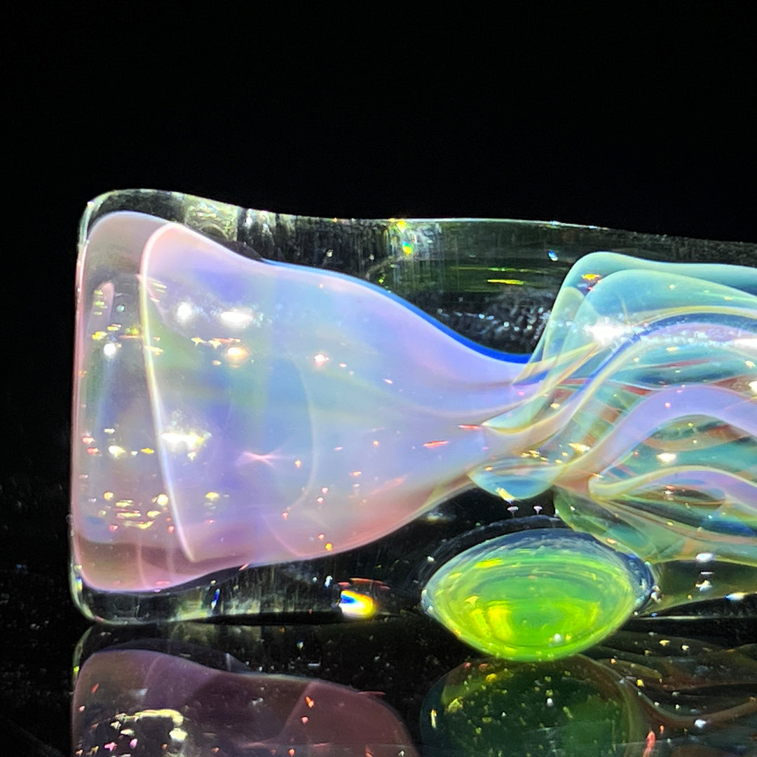 Purple Nebula Chillum Glass Pipe Tako Glass   