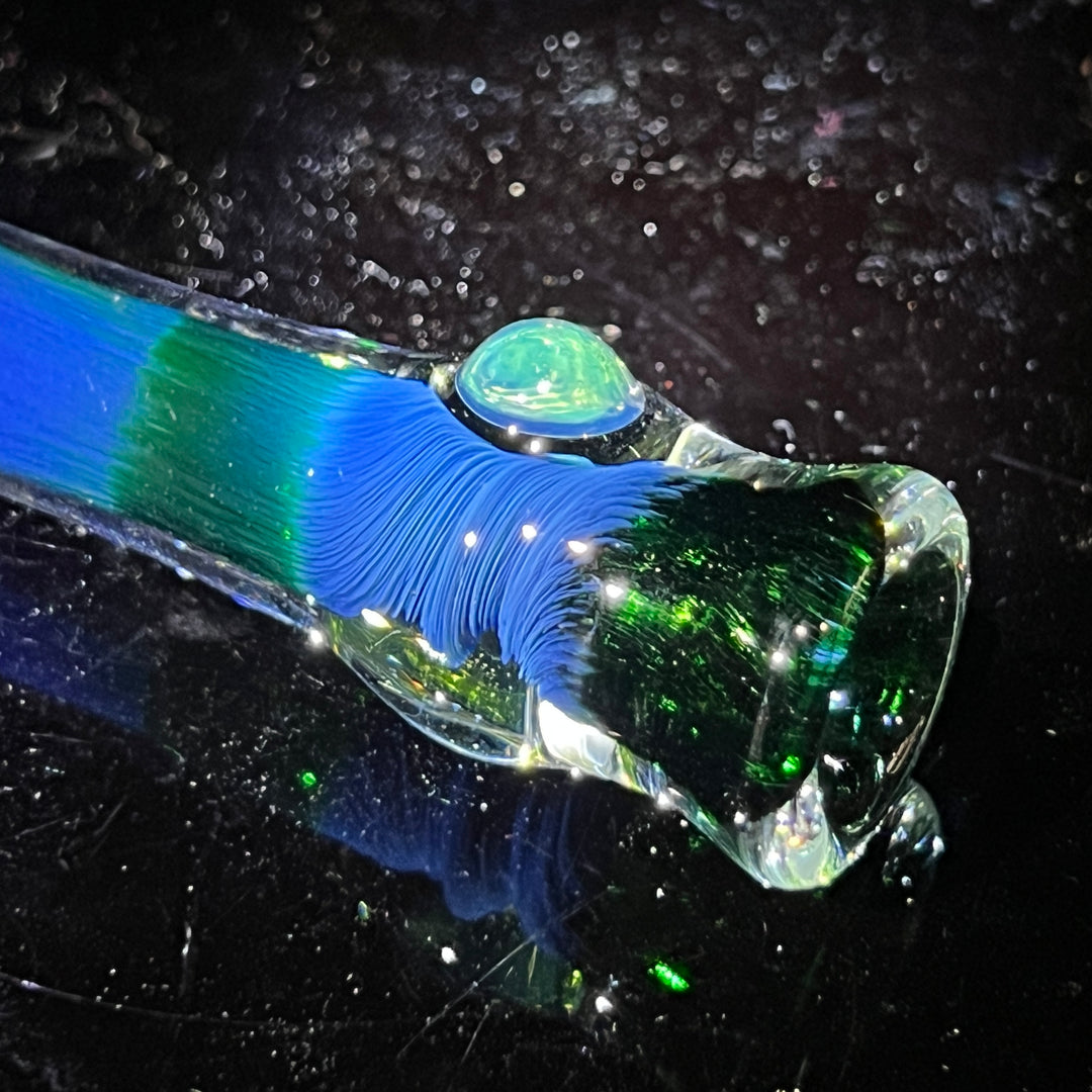 Thick Exp Green Chillum Glass Pipe Chuck Glass   