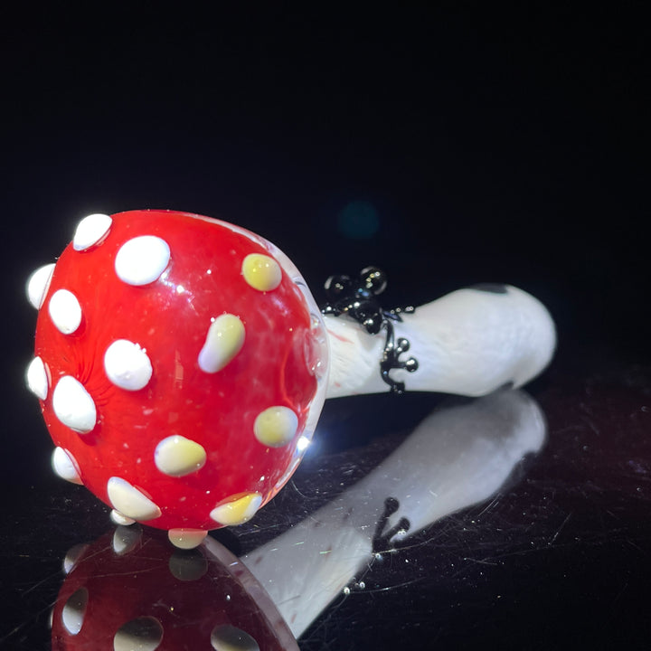 Fancy Magic Mushroom Frog Spoon Glass Pipe Beezy Glass   