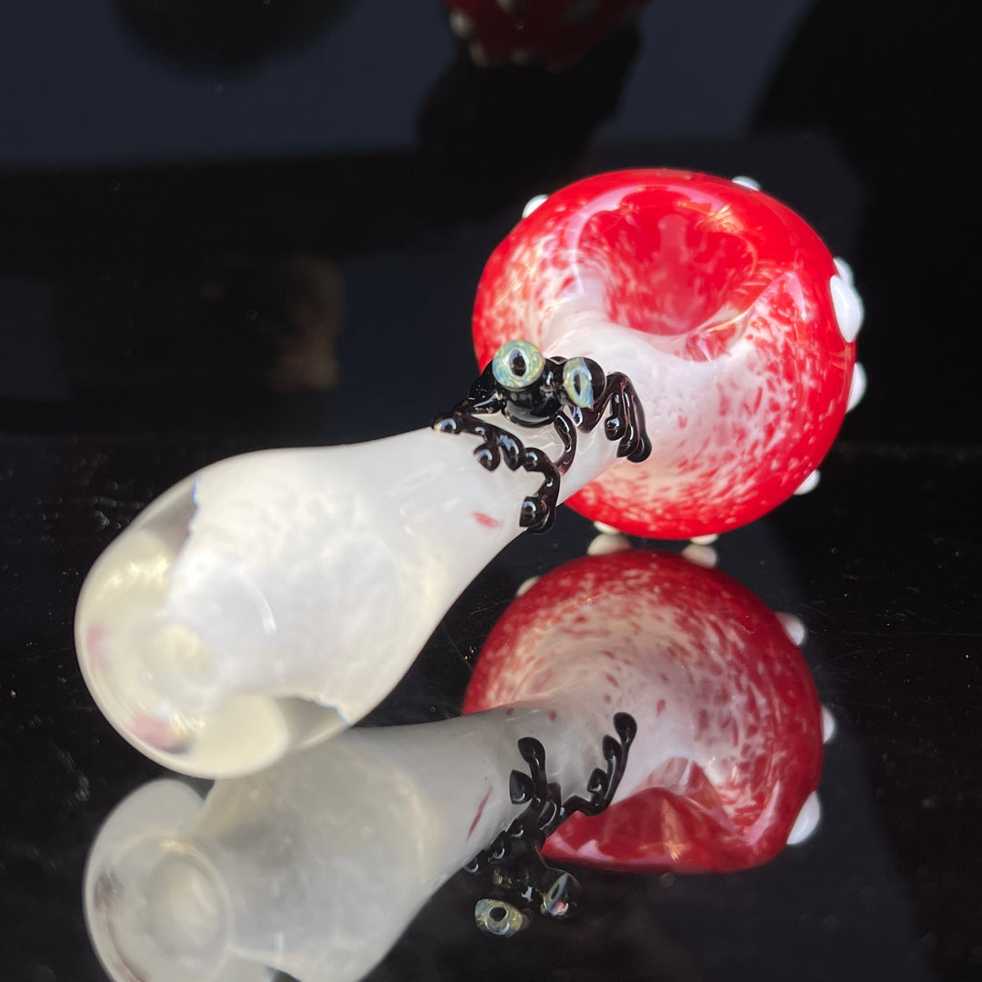 Fancy Magic Mushroom Frog Spoon Glass Pipe Beezy Glass   