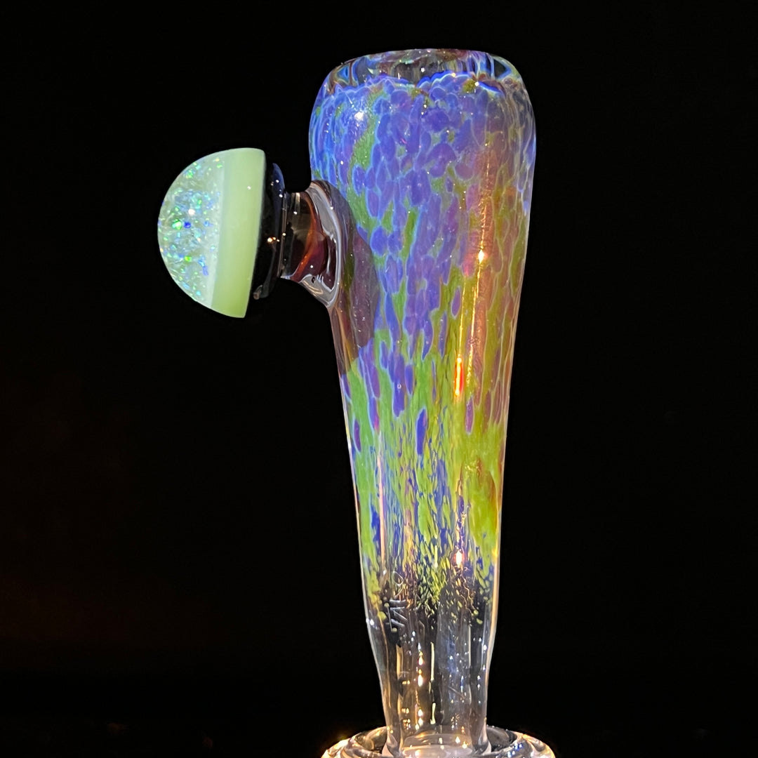 14mm Purple Nebula Pullslide With Crushed Opal Marble Accessory Tako Glass   