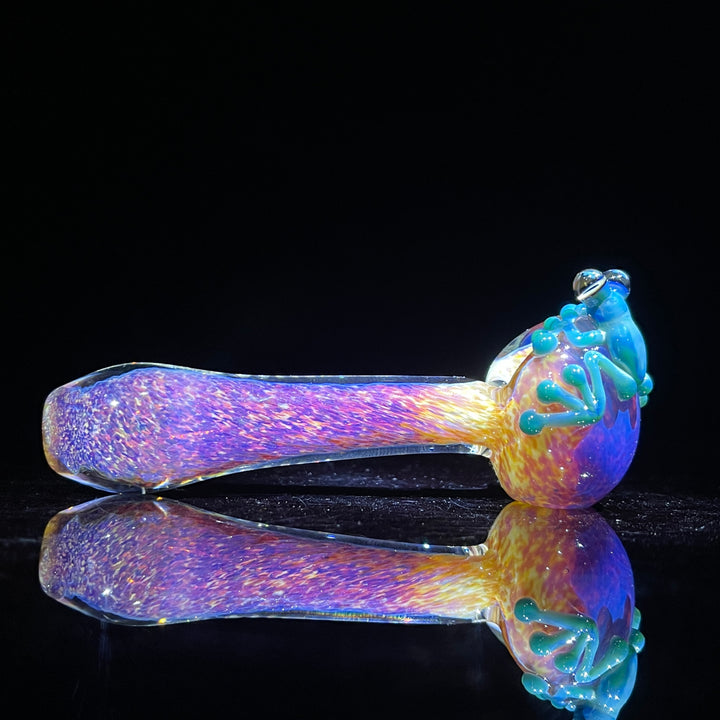 Purple Magic Frog Spoon Glass Pipe Beezy Glass   