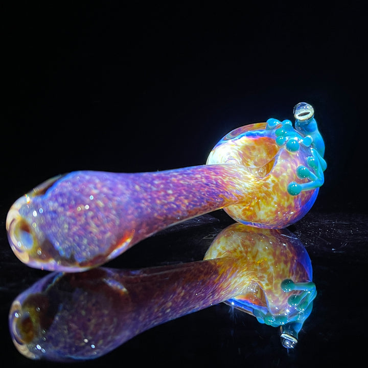 Purple Magic Frog Spoon Glass Pipe Beezy Glass   