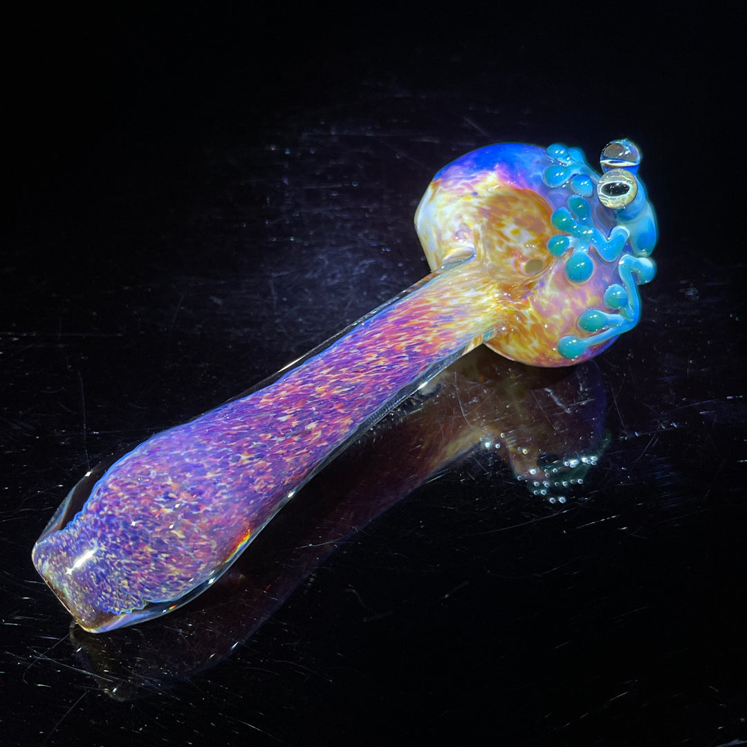 Purple Magic Frog Spoon Glass Pipe Beezy Glass   