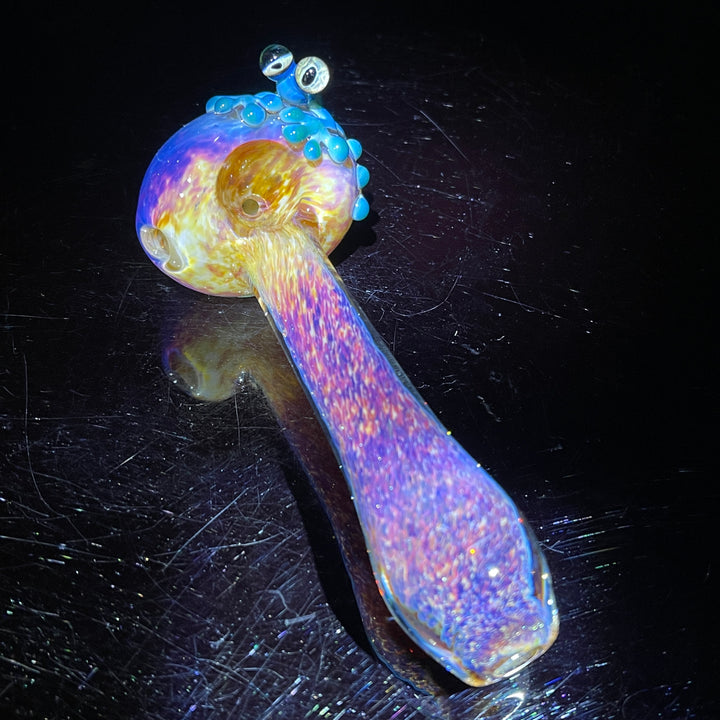 Purple Magic Frog Spoon Glass Pipe Beezy Glass   