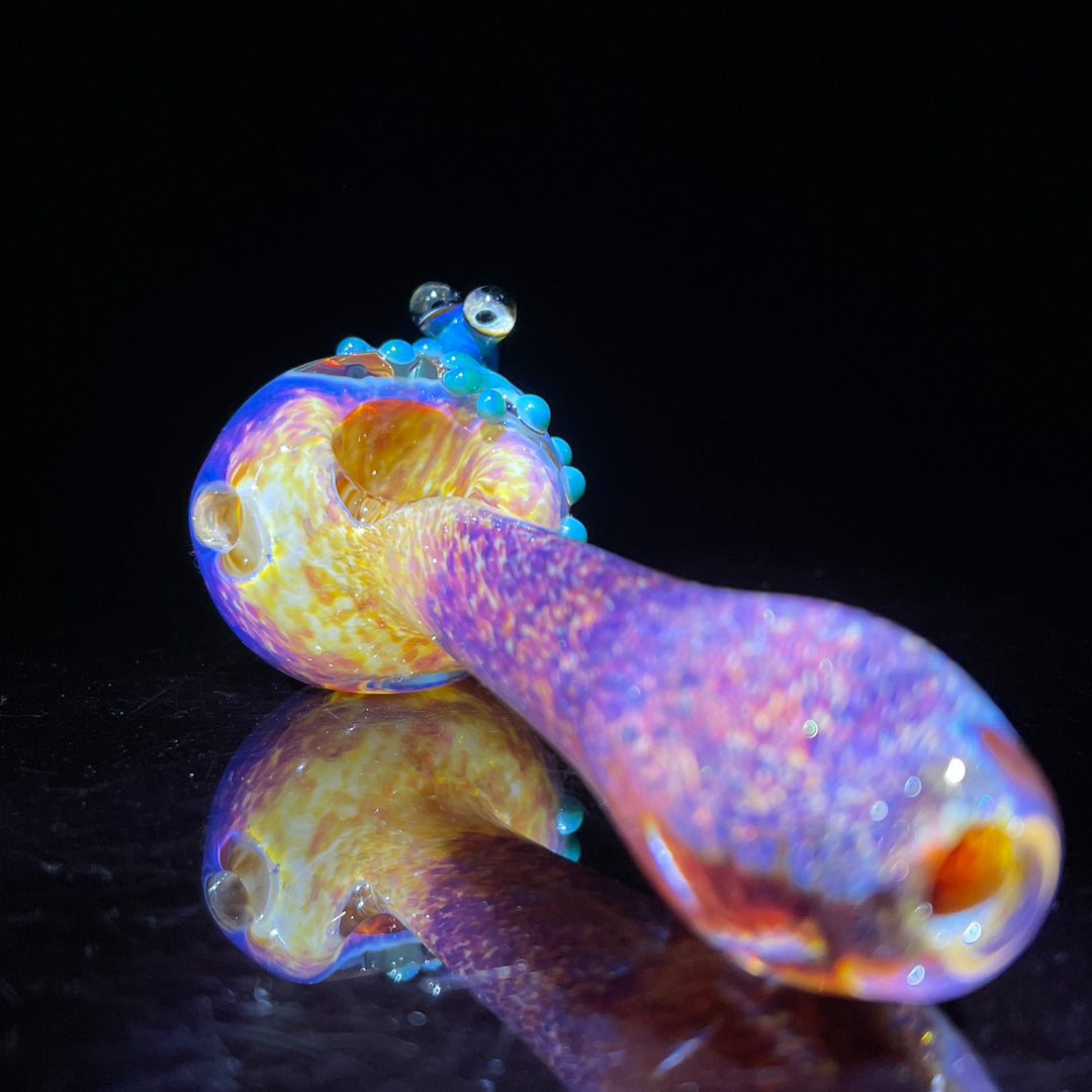 Purple Magic Frog Spoon Glass Pipe Beezy Glass   