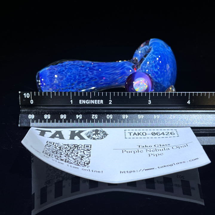 Purple Nebula Opal Pipe Glass Pipe Tako Glass   