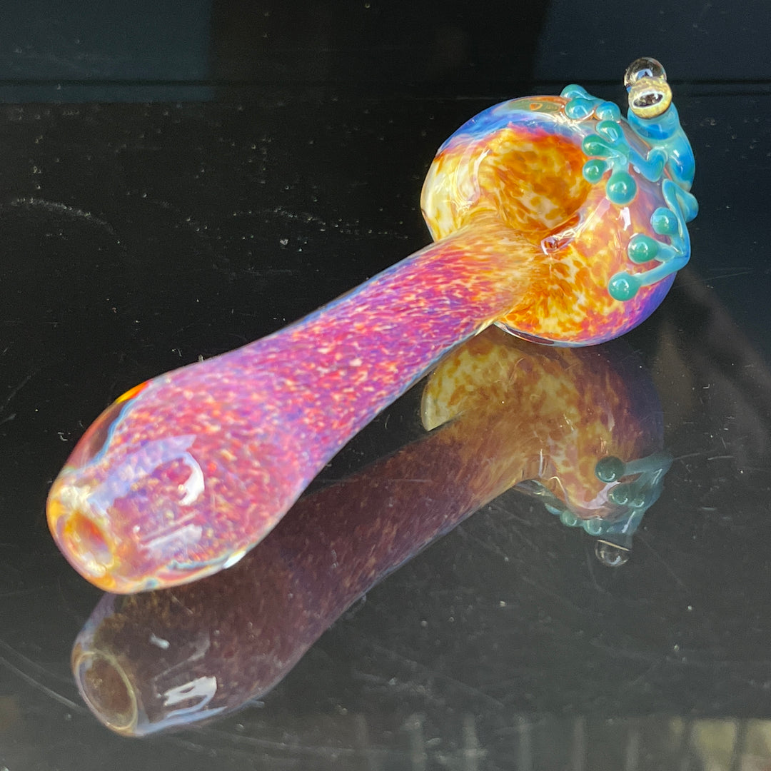 Purple Magic Frog Spoon Glass Pipe Beezy Glass   